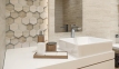 Керамическая плитка Paradyz Sunlight Stone Beige Sciana Dekor Geometryk G1 30х60 см 0