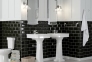 Керамическая плитка Golden Tile Metrotiles черный 100x200x7 мм (46С061) 0