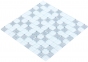 Мозаика стеклянная Kotto Keramika GM 8015 C2 Silver S5/White 300х300 мм 2