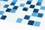 Мозаика стеклянная Kotto Keramika GMP 0425018 С3 Print 19/Blue D Mat/White Mat 300х300 мм 0