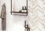 Керамическая плитка Golden Tile Marmo Bianco шеврон 300x600x9 мм (G70151) 0