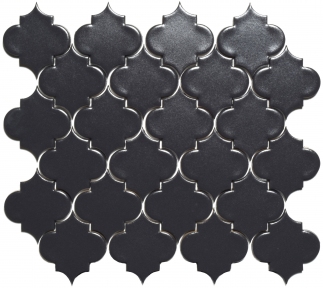 Мозаика керамическая Kotto Keramika Arabeska A 6022 Black Grafit 270х300 мм