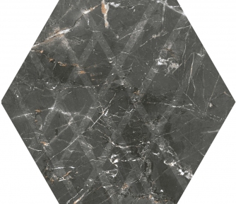 Керамогранитная плитка Paradyz Marvelstone Grey Heksagon Gres Szkl. Mat. G1 19,8х17,1 см