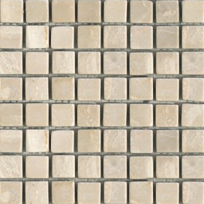 Мозаика мраморная матовая MOZ DE LUX STONE C-MOS TRAVERTINE LUANA 15х15х10 мм