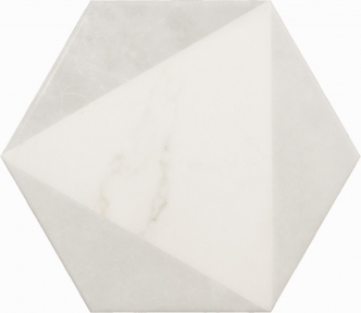 Плитка керамогранит Equipe Carrara Hexagon Peak 23102 17,5х20 см