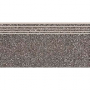 Керамогранитная ступень Cersanit Milton Dark Grey Steptread 8х598х298 мм