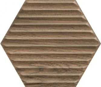 Керамическая плитка Paradyz Serene Brown Heksagon Struktura Sciana G1 19,8х17,1 см
