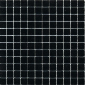 Мозаика гладкая стеклянная на бумаге Eco-mosaic NA 560 черная 327x327 мм