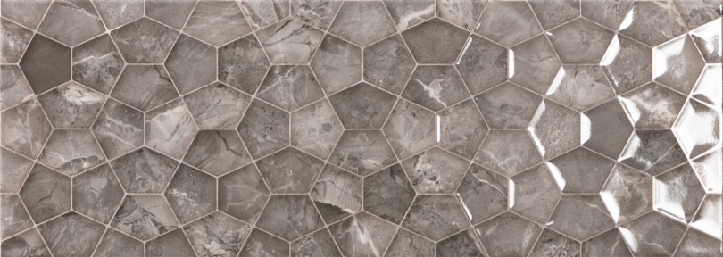 Плитка Ecoceramic Ariana Graphite Rlv 25х70 см