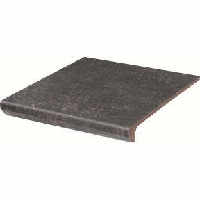Клинкерная ступень с капиносом Paradyz Viano antracite prosta struktura 30x33 см