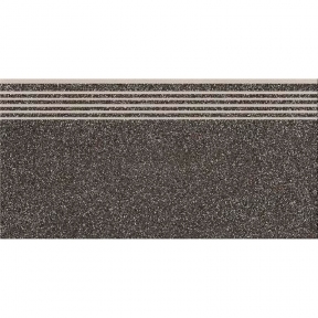 Керамогранитная ступень Cersanit Milton Graphite Steptread 8х598х298 мм