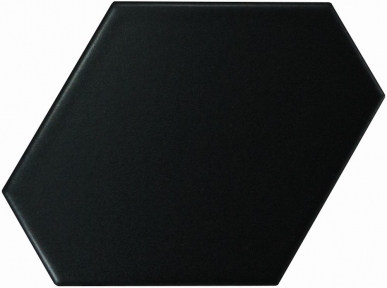 Плитка керамогранит Equipe Scale Benzene Black Matt 23832 10,8х12,4 см