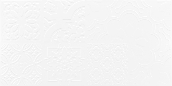 Керамическая плитка Golden Tile Tutto Bianco patchwork белый 300x600x9 мм (G50161)