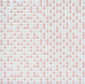 Мозаика стеклянная Kotto Keramika GM 410001 C2 White/Pink W 300х300 мм