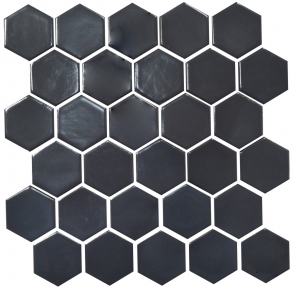 Мозаика керамическая Kotto Keramika H 6022 Hexagon Grafit Black 295х295 мм