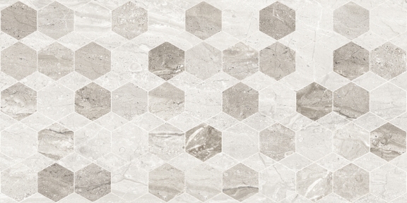 Керамическая плитка Golden Tile Marmo Milano hexagon 300x600x9 мм (8MG151)