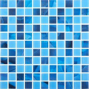 Мозаика стеклянная Kotto Keramika GMP 0425017 С2 Print 19/Blue D Mat 300х300 мм