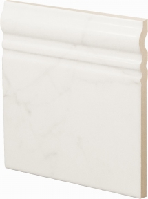 Бордюр для керамогрнитной плитки Equipe Skirting Carrara Gloss 23095 15х15 см