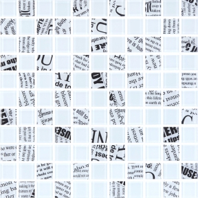 Мозаика стеклянная Kotto Keramika GMP 0425013 С2 Print 12/White Mat 300х300 мм