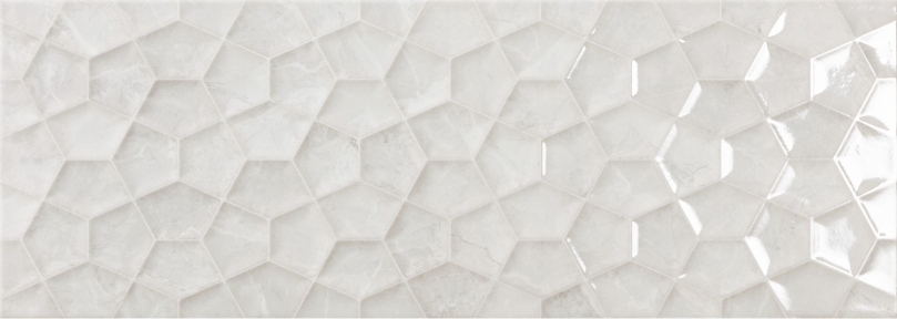 Плитка Ecoceramic Ariana White Rlv 25х70 см