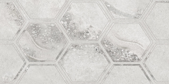 Керамическая плитка Golden Tile Fusion Гексагон 300x600x9 мм (112151)