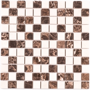 Мозаика керамическая Kotto Keramika СМ 3022 С2 Brown-White 300х300 мм