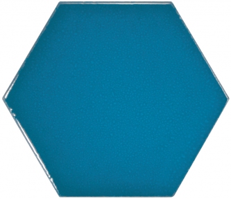 Плитка керамогранит Equipe Scale Hexagon Electric Blue 23836 12,4х10,7 см