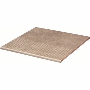 Клинкерная ступень Paradyz Viano beige stopnica prosta struktura 30x30 см