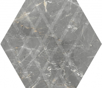 Керамогранитная плитка Paradyz Marvelstone Light Grey Heksagon Gres Szkl. Mat. G1 19,8х17,1 см