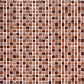 Мозаика стеклянная Kotto Keramika GM 410004 C3 Brown D/Brown M/Brown W 300х300 мм