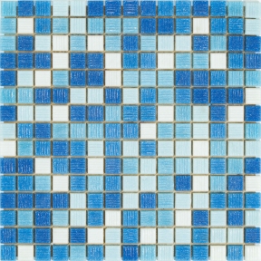 Мозаїка скляна Mozaico De Lux R-MOS B1131323335 мікс 5 на папері 327х327х4 мм