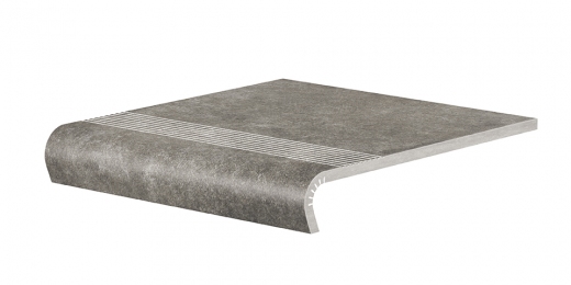Ступень клинкерная Cerrad V-shape Cottage 330х300х11 мм pepper