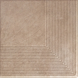 Ступень угловая клинкерная Paradyz Viano beige struktura 30x30 см