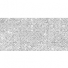 Плитка Golden Tile Gloria Flowers серый GL2151 9х600х300 мм