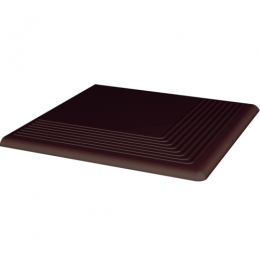 Ступень рельефная угловая Paradyz Natural brown гладкая 30x30 см