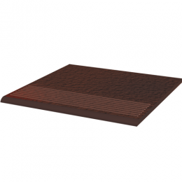 Ступень рельефная прямая Paradyz Cloud  brown duro 30x30 см