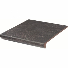 Клинкерная ступень с капиносом Paradyz Viano antracite prosta struktura 30x33 см