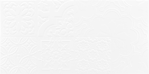 Керамическая плитка Golden Tile Tutto Bianco patchwork белый 300x600x9 мм (G50161)