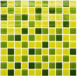 Мозаика стеклянная Kotto Keramika GM 4032 C3 Lime D/Lime M/Yellow 300х300 мм