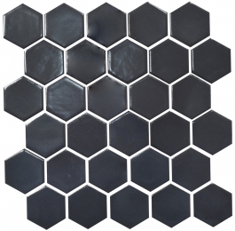 Мозаика керамическая Kotto Keramika H 6022 Hexagon Grafit Black 295х295 мм