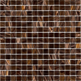 Мозаїка скляна Mozaico De Lux V-MOS JD005 DARK GOLDSTONE на сітці 327x327x4 мм