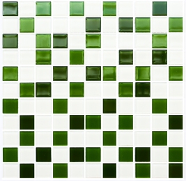 Мозаика стеклянная Kotto Keramika GM 4030 C3 Green D/Green M/White 300х300 мм