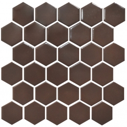Мозаика керамическая Kotto Keramika H 6005 Hexagon Coffee Brown 295х295 мм