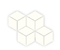 Настенная плитка Paradyz Uniwersalna Mozaika Prasowana Romb Hexagon Bianco 204х238 мм (1179596)