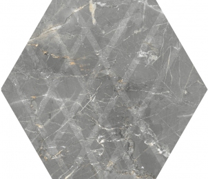 Керамогранитная плитка Paradyz Marvelstone Light Grey Heksagon Gres Szkl. Mat. G1 19,8х17,1 см