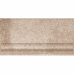 Клинкерная ступень Paradyz Viano beige stopnica prosta struktura 30x60 см