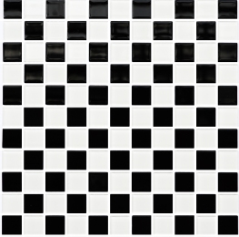 Мозаика стеклянная Kotto Keramika GM 4002 CC Black/White 300х300 мм