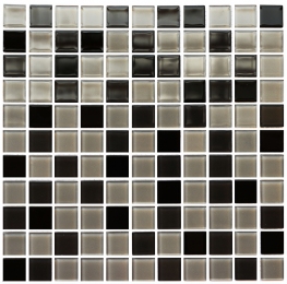 Мозаика стеклянная Kotto Keramika GM 4008 C3 Black/Gray M/Gray W 300х300 мм