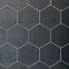 Плитка керамогранит Equipe Hexatile Negro Mate 20338 17,5х20 см