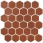 Мозаика керамическая Kotto Keramika H 6009 Hexagon Brown 295х295 мм